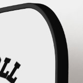 女子ピックルボールマスターブラックプレイヤー名前をカスタムする ピックルボールラケット (左詳細)