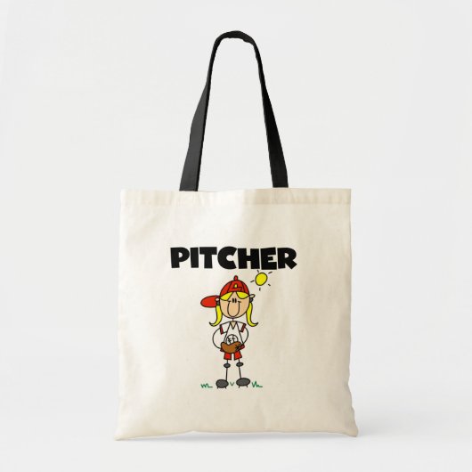女子ピッチャー トートバッグ (正面)