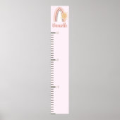 女子ピンクの虹の成長チャート ポスター (正面)