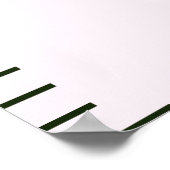 女子ピンクの虹の成長チャート ポスター (角)