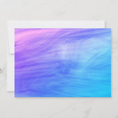 女子ピンクパープルスタイリッシュ卒業発表 招待状 (裏面)