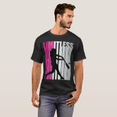 女子ピンク無限ベースボール誕生日ソフトボールRe Tシャツ (正面フル)