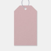 女子ピンク甘い一粒キャンディアイスクリームのお願い ギフトタグ (裏面)