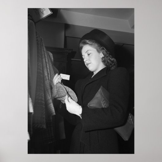 女子ファッション, 1940年代 ポスター (正面)