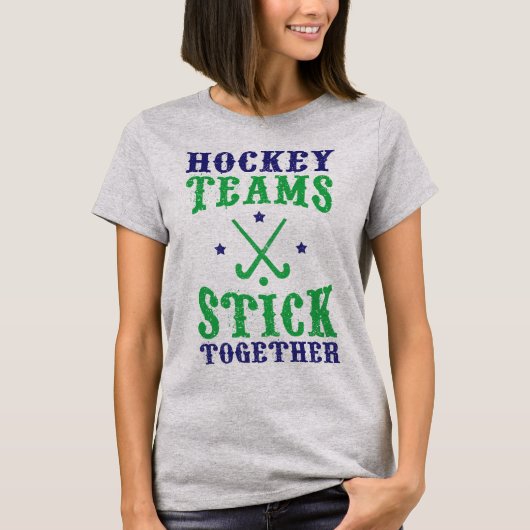 女子フィールドホッケーデザインT型 Tシャツ (正面)