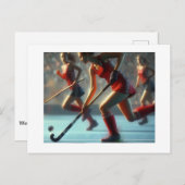 女子フィールドホッケー ポストカード (正面/裏面)