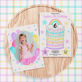 女子フォトレインボーバースデーパーティー 招待状