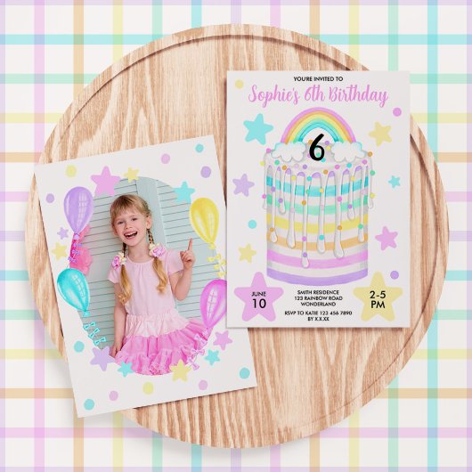 女子フォトレインボーバースデーパーティー 招待状