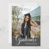 女子フォト卒業パーティー発表 案内状 (正面)