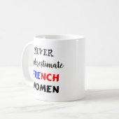 女子フランスのコーヒーマグ コーヒーマグカップ (正面左)