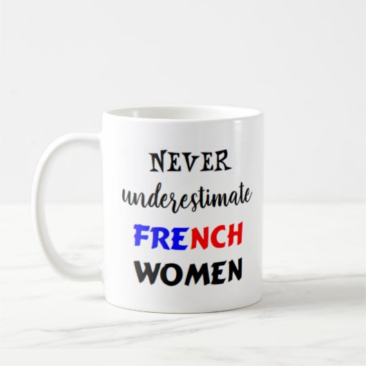 女子フランスのコーヒーマグ コーヒーマグカップ (左)
