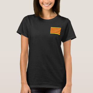女子フリースジップジョガー国旗とカタロニア Tシャツ