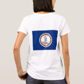 女子フリースジップジョガー国旗 Tシャツ (裏面)