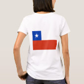 女子フリースジップジョガー国旗 Tシャツ (裏面)