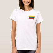 女子フリースジップジョガー国旗 Tシャツ (正面)