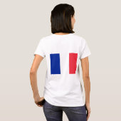 女子フリースジップジョガー国旗 Tシャツ (裏面フル)