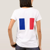 女子フリースジップジョガー国旗 Tシャツ (裏面)