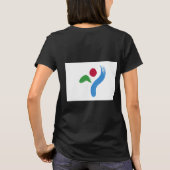 女子フリースジップジョガー国旗 Tシャツ (裏面)