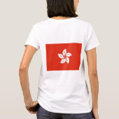 女子フリースジップジョガー香港国旗 Tシャツ (裏面)