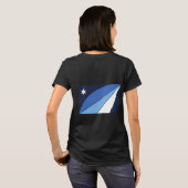 女子フリースジップジョガー、コロンビア州旗 Tシャツ (裏面フル)