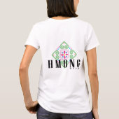 女子フリースジップジョガーW/Hmongロゴ Tシャツ (裏面)