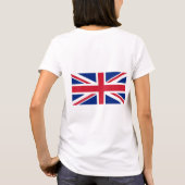 女子フリースジョガー国旗統一された Tシャツ (裏面)