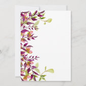 女子フローラ80位90位91位92位95位99位 招待状 (裏面)