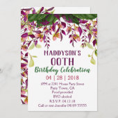 女子フローラ80位90位91位92位95位99位 招待状 (正面/裏面)