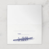 女子ブルーローイングローワーズクルーズチームウォータースポーツ プレイスカード (外部開封)