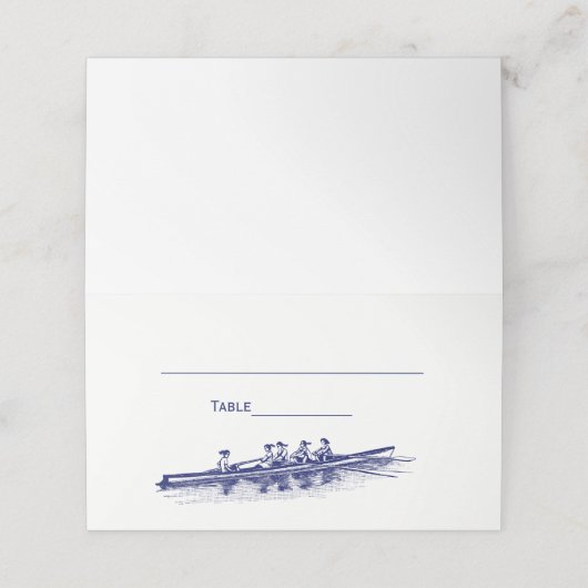 女子ブルーローイングローワーズクルーズチームウォータースポーツ プレイスカード (外部開封)