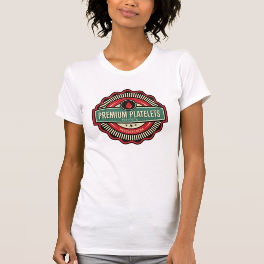 女子プレミアムプレートレットT Tシャツ (正面)
