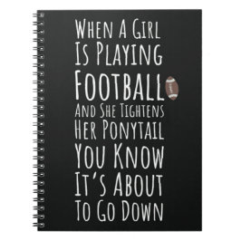 女子プロおもしろいファン向けの秋のサッカーの景品 ノートブック