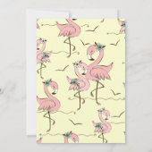 女子プールパーティー誕生日パーティーの招待 招待状 (裏面)