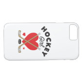 女子ホッケーガール女子ラブホッケースティックハート Case-Mate iPhoneケース (裏面(横))