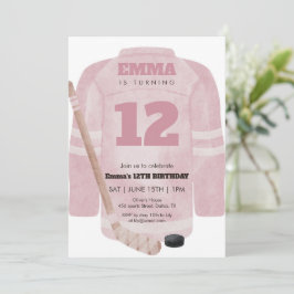 女子ホッケージャージー誕生日パーティー 女子のためのギフト 招待状