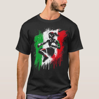 女子ボクイタリアンサーイタリアキックボクシングガール1 Tシャツ