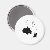 女子ボクサー マグネット (正面/裏面)