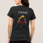 女子ボクシングの伝説 トライブレンドＴシャツ (裏面)
