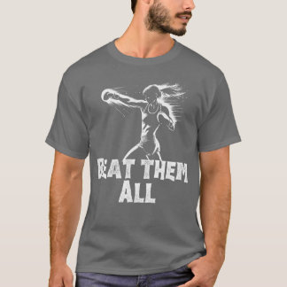 女子ボクシング - みんなをやっつけろ Tシャツ