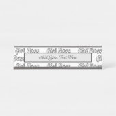 女子ボスが女性起業家フェミニズム デスクネームプレート (正面)