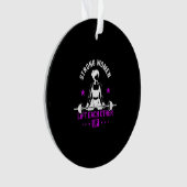 女子ボディビルジムトレーニング&トレーニおもしろいング オーナメント (正面)