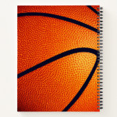 女子ボーイズバスケモノグラムのット ノートブック (裏面)