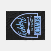 女子ボートでジョイ・ウォーター・スポーツ・クルー・チーム フリースブランケット (正面(横))