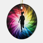 女子マラソンランナー セラミックオーナメント (左)