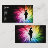 女子マラソンランナー 名刺 (正面/裏面)