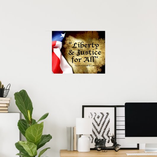 女子マーチポスター |すべての人に自由と正義 ポスター (ホームオフィス)