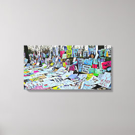 女子マーチ事前テストシンボルや象徴キャンバスウォールアート キャンバスプリント