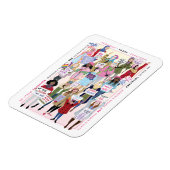 女子マーチ磁石 マグネット (左側)