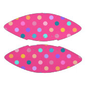 女子ミニフットボール水玉模様プリント紙吹雪カラー アメリカンフットボール (パネル)