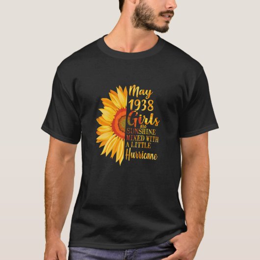 女子メイ女子1938年84誕生日84歳 Tシャツ (正面)